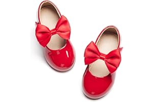 Otter MOMO Toddler Little Girls Princess Shoes Mary Jane Ballerina Flats Flower Girl Dress Shoes