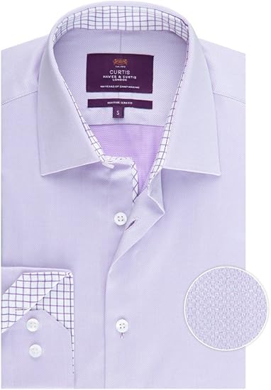 lilac slim fit shirt
