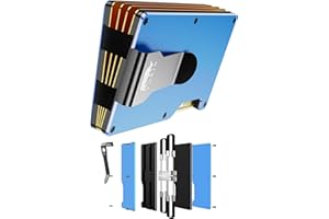 furid Minimalist Wallet for Men Slim: Rfid Wallet For Men - Metal Wallet with Money Clip Card Holder