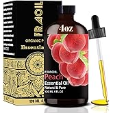 Peach Essential Oil, Peach Oil 4 Fl Oz 120ML for Diffuser Humidifier Yoga Cleaning DIY Candle Soap Making Perfume Gift for Women Essential Oils