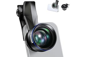 NEEWER 60mm Telephoto Lens with 17mm Thread Phone Lens Clip & 67mm Filter Adapter Ring, 2X Magnification Compatible with iPhone Samsung, LS-41 PRO