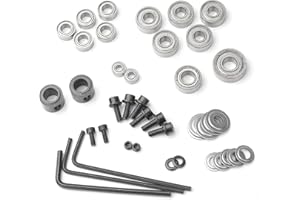 KOWOOD 14 Pieces Router Bit Bearing Replacement Set (for: 15B 24Z 30B 40Z)