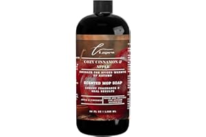 Lapew Cozy Apple & Cinnamon Scented Mop Soap Concentrate 36 oz | Premium Fragranced Floor Cleaner | Streak-Free | Hard Floor Cleaning Solution | Eco Friendly | Made in USA