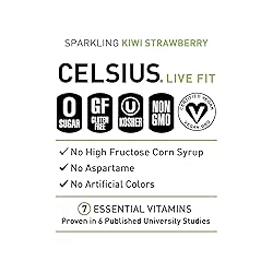 CELSIUS Sparkling Kiwi Strawberry, Sugar Free