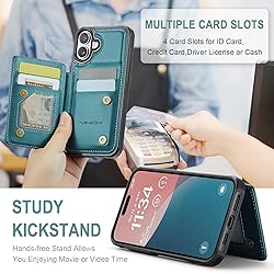 Vinich for iPhone 16 Plus 6.7" Wallet Case with