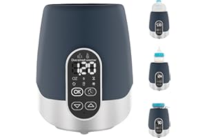 Babymoov Duo Smart Bottle Warmer - 2-in-1 Car and Home, Fast, Programmable, and Portable for Breastmilk or Baby Formula (Multi-Purpose and Universal)