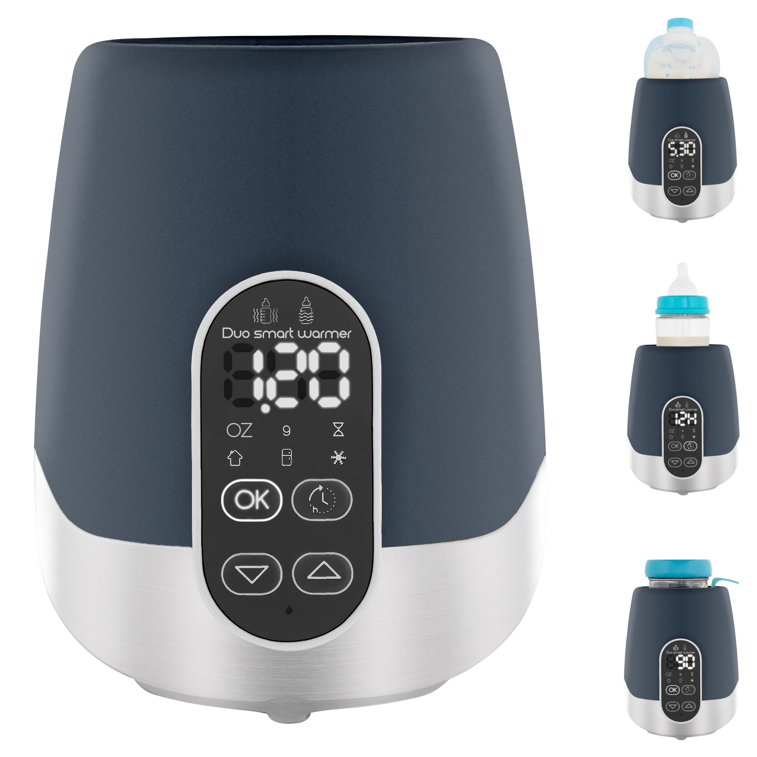 Photo 1 of Babymoov Duo Smart Bottle Warmer - 2-in-1 Car and Home, Fast, Programmable, and Portable for Breastmilk or Baby Formula (Multi-Purpose and Universal)