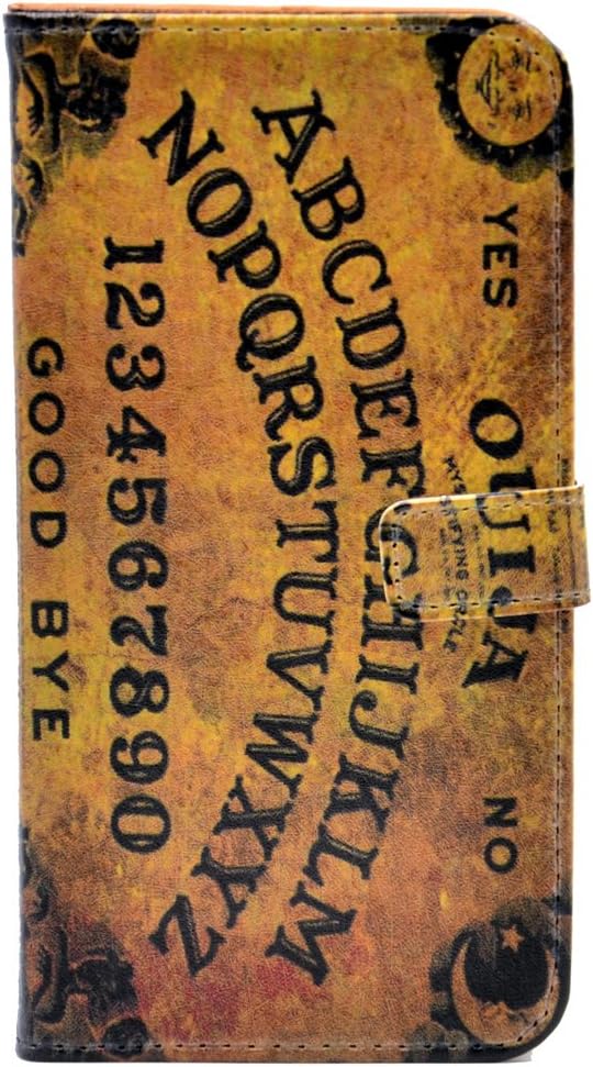 iPhone 7 Plus Case - Unique Ouija Board Spooky Pattern Slim Wallet Card Flip Stand PU Leather Pouch Case Cover for Apple iPhone 7 Plus,iPhone 8 Plus (2017) Cool as Great Gift