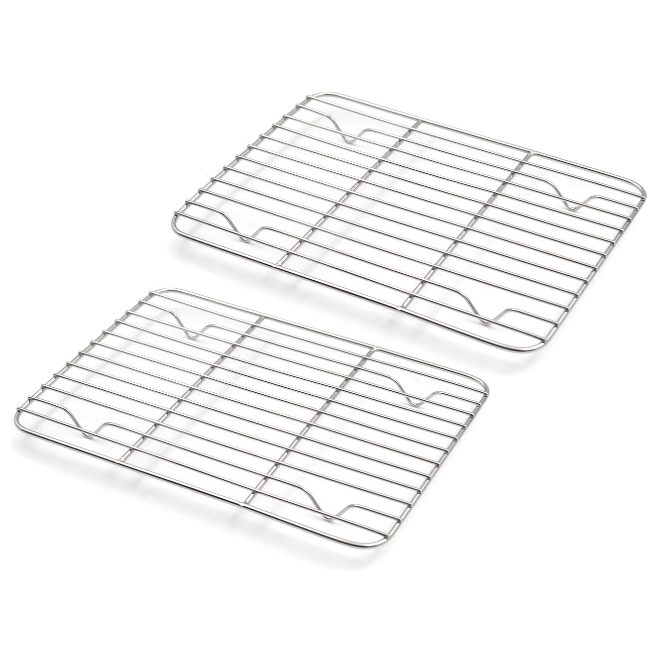 Aspire Cooling Rack 2 Pack, Stainless Steel Baking Racks for Cooking Baking Roasting Grilling-8.6" x 6.3" 2PACK