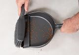 Addis Everyday Stiff Dustpan & Brush Set Plastic Nylon Metallic Silver view 5