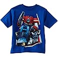 Transformers Little Boys' Optimus Prime Bend T-Shirt, Royal, 5/6