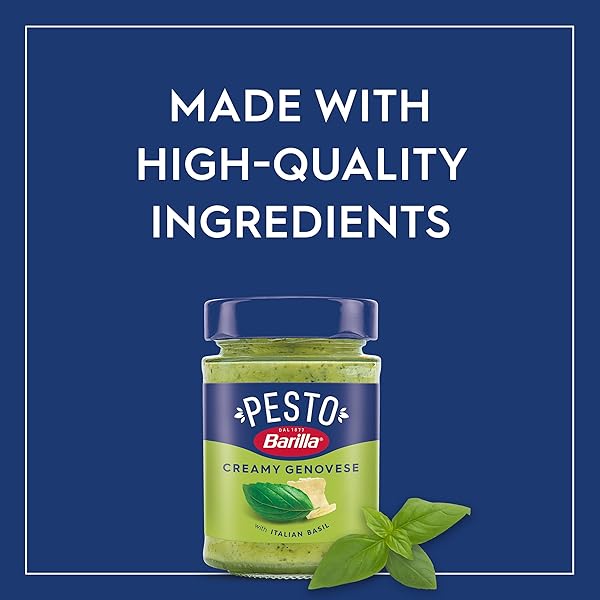 BARILLA CREAMY GENOVESE PESTO WITH ITALIAN BASIL PASTA SAUCE AND SPREAD