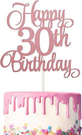 3 Pezzi 30 Compleanno Topper Per Torta Buon 30 Compleanno Topper Per Cupcake Glitter Decorazione 30 Compleanno Per Torte Per Feste Di Compleanno Oro Rosa Amazon It Casa E Cucina