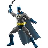 ​Mattel DC Premier Series 6.5in Batman Action Figure Series 1 | Detailed Super Hero Design, 22 Articulations &amp; Fabric Cape, Weapon Stand &amp; Battle Accessories