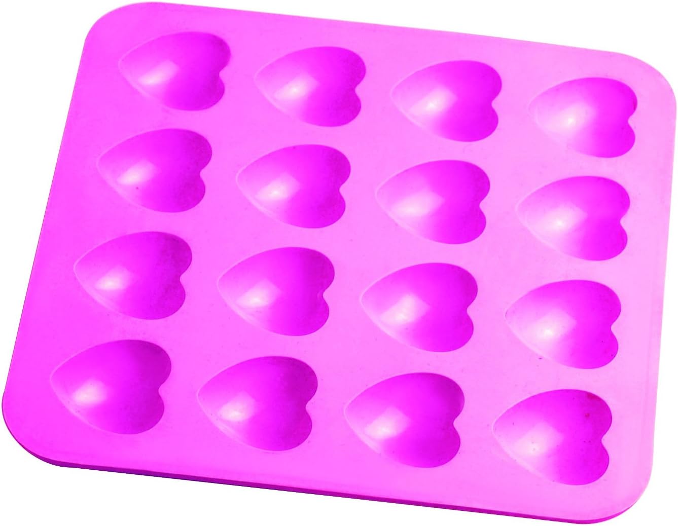 Siliconezone 16-Piece Heart Chocolate Mould, Pink