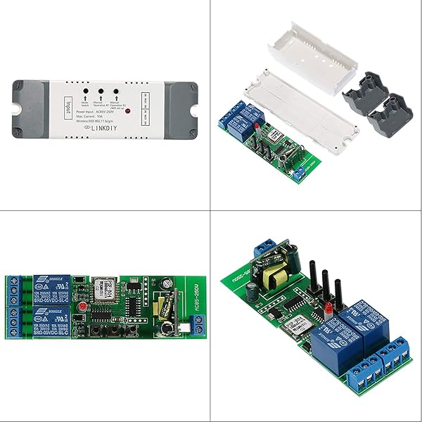 Adaskala eWeLink Smart WiFi Switch Mdulo Universal 2CH AC85 250V Switch Wireless Timer Phone App Control Remoto Compatible con Amazon Alexa Google Home Control de Voz para Smart Home