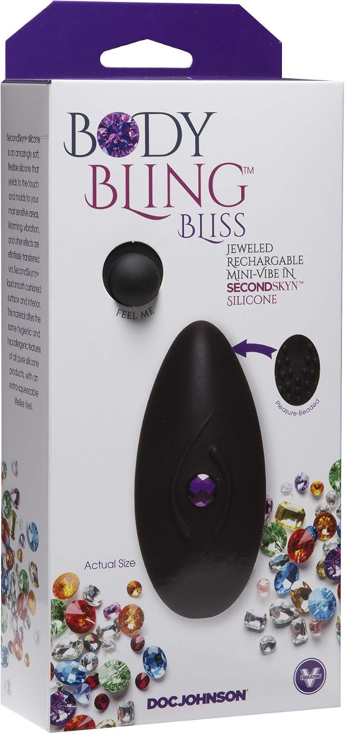Doc Johnson Body Bling Bliss Rechargeable Mini Clit Vibe - Image 3