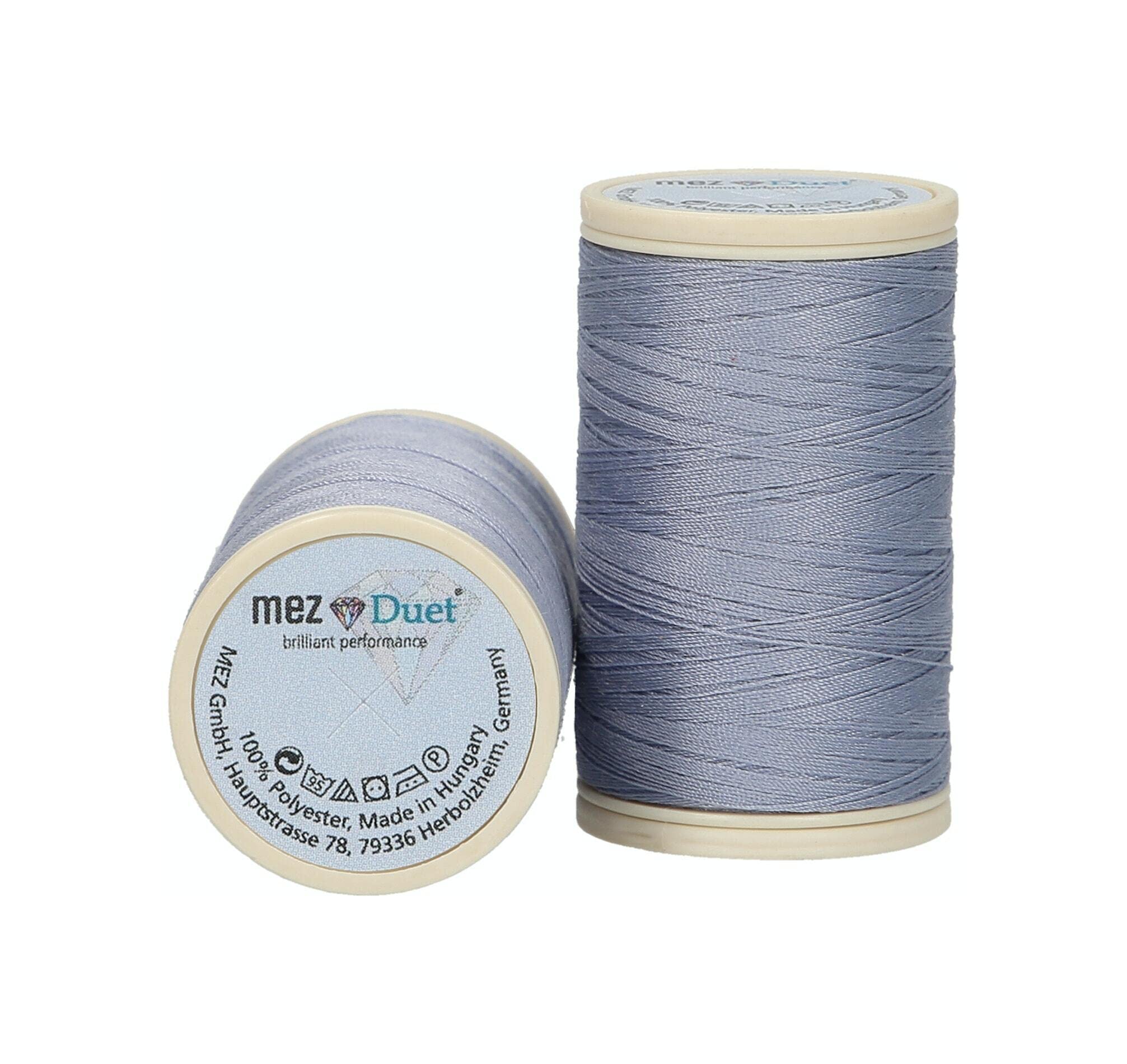MEZ Sewing Thread, Acrylic, 4042, Graublau