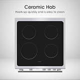 Hisense HDE3211BXUK 60cm Electric Cooker with Ceramic Hob Brushed Stainless view 3