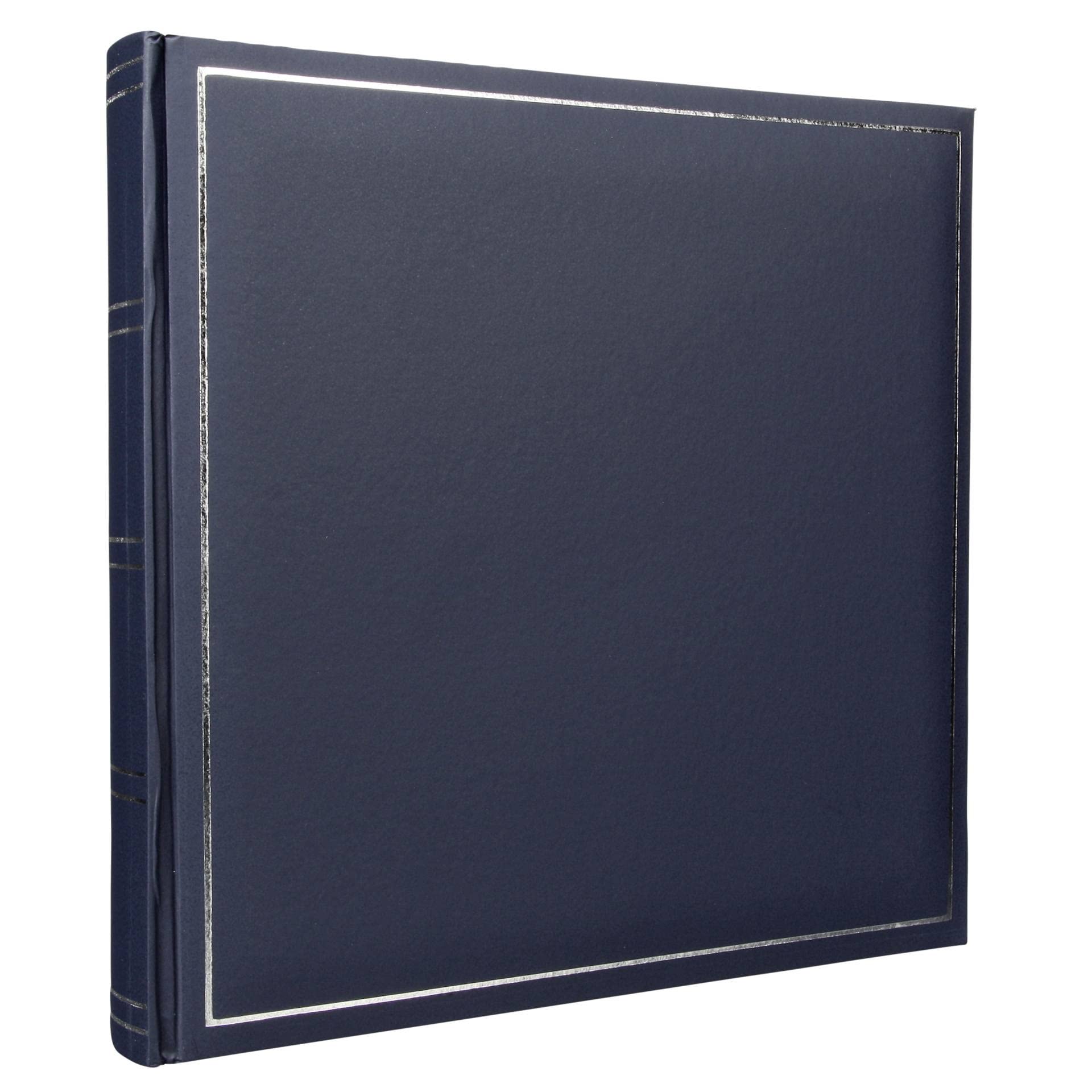 goldbuch 31372 Classic Photo Album with 100 White Pages and Glassine, Photo Album for Gluing Approx. 600 Photos, Photo Book with Faux Leather Cover, Memory Album Approx. 30 x 30 cm, Blue