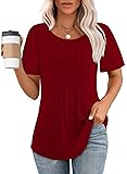 Short Sleeve Shirts for Women Dressy Casual