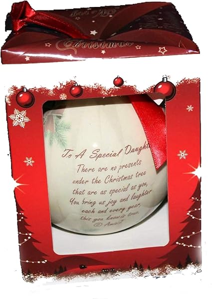 Poesia Albero Di Natale.Albero Di Natale Poesia Pallina Per Figlia Speciale Con Un Natale Candela Di Proprio Messaggio Personalizzato Di Cellini Candele Amazon It Cancelleria E Prodotti Per Ufficio