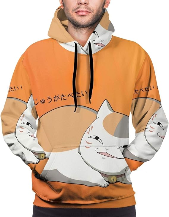 Amazon Co Jp 夏目友人帳 ニャンコ先生 1 パーカー メンズ 長袖トップス大きいサイズ ュアルプルオーバー 3dプリント 創意設計 長袖 Tシャツ 目新しさとファッションの印刷のパーカーは 服 ファッション小物