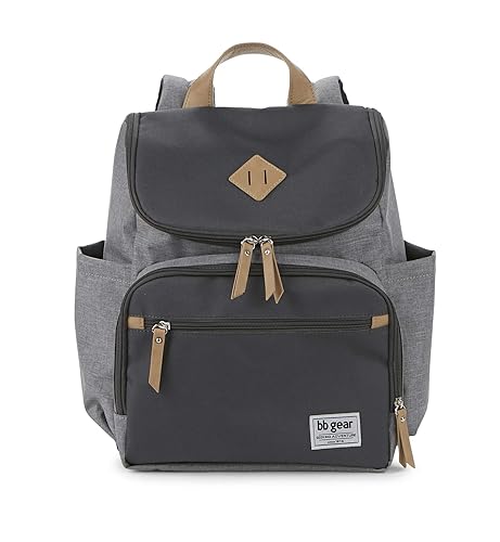 bb gear diaper bag gray