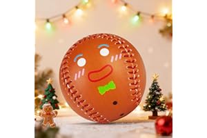 AKAIXI Baseball Ball 9in Themed Gifts Lifestyle Standard Size Cute Design for Practice Training Hitting School League Game Tournament Graduation for Players Coach