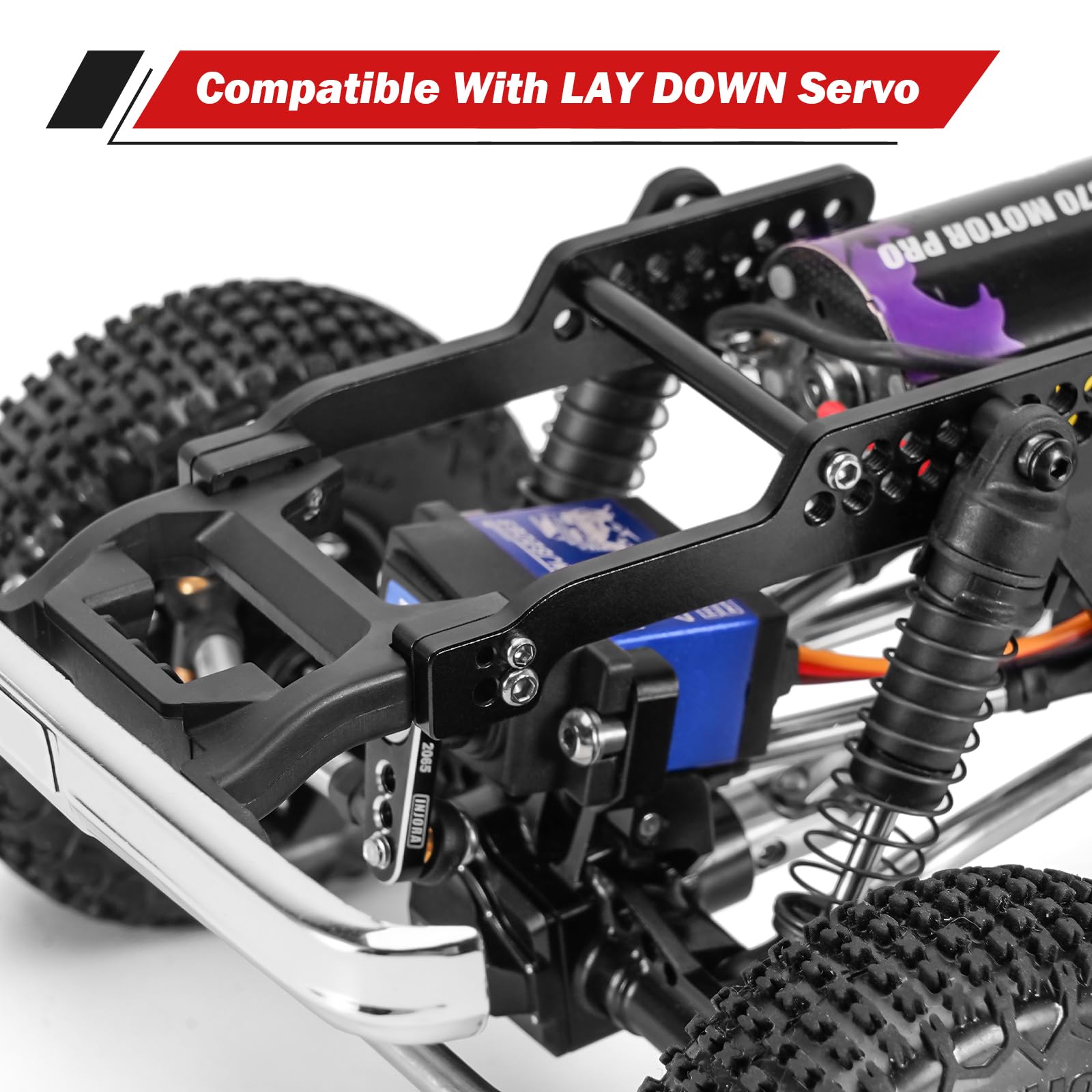 INJORA 45g LCG Aluminum Universal Chassis Frame Kit for 1/18 RC Crawler TRX4M Upgrade