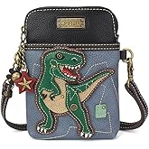 CHALA Cell Phone Crossbody Purse-Women PU Leather/Canvas Multicolor Handbag with Adjustable Strap