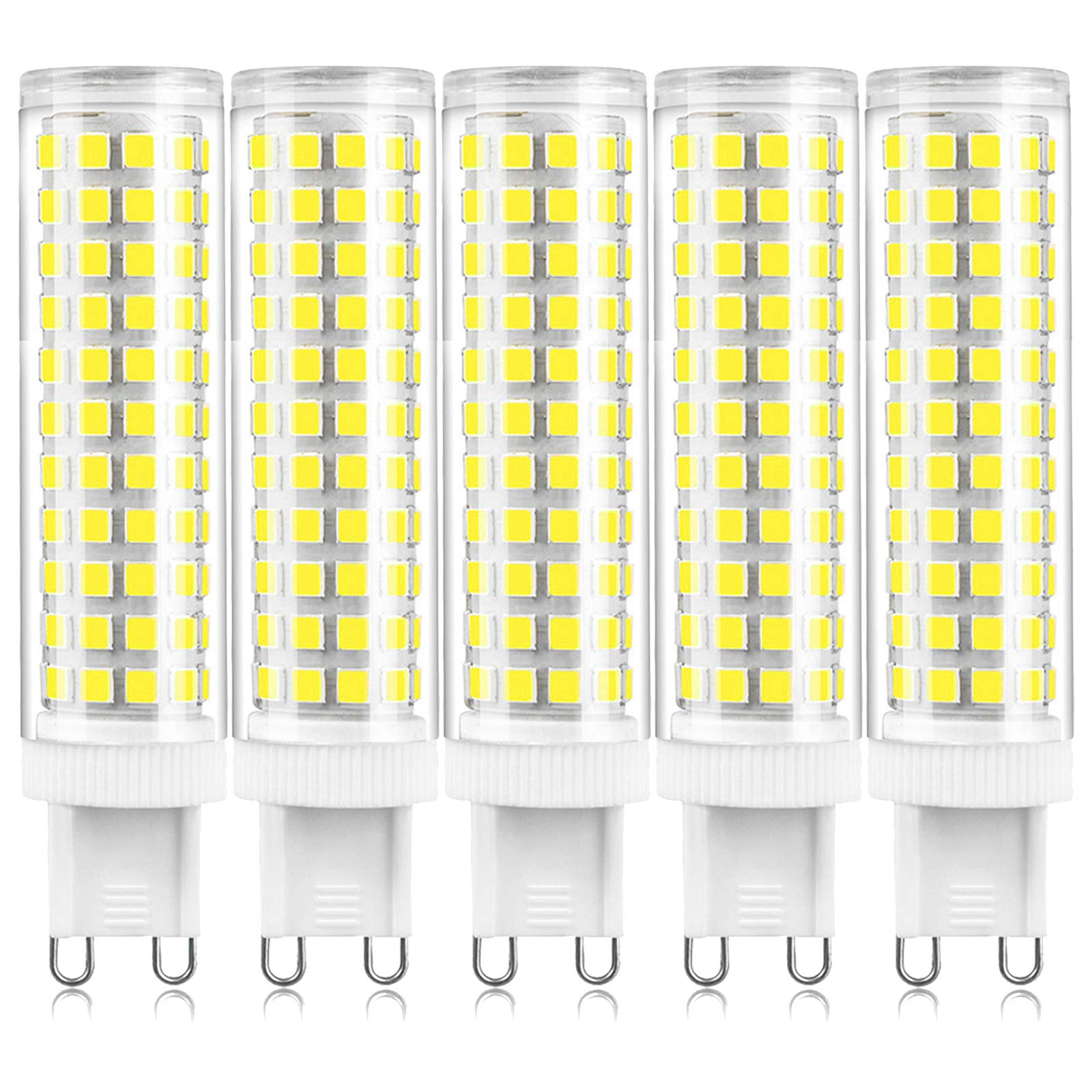 G9 LED Bulbs Cool White 6000K, 15W G9 LED Capsule Bulb, 120W 150W Halogen Equivalent, AC100-130V, 15