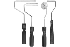 Jiavlyx 4 PCS Fiberglass Roller Tools Kit, Fiberglass Roller Tools Kit Set, Bubble Roller Fiberglass Laminating Resin Kit, Bu