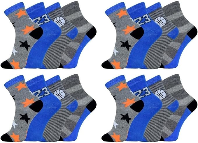 Lot De 24 Paires De Chaussettes Pour Garcon Enfants Taille Bebe 17 18 19 Multicolore 21 25 Amazon Fr Vetements Et Accessoires