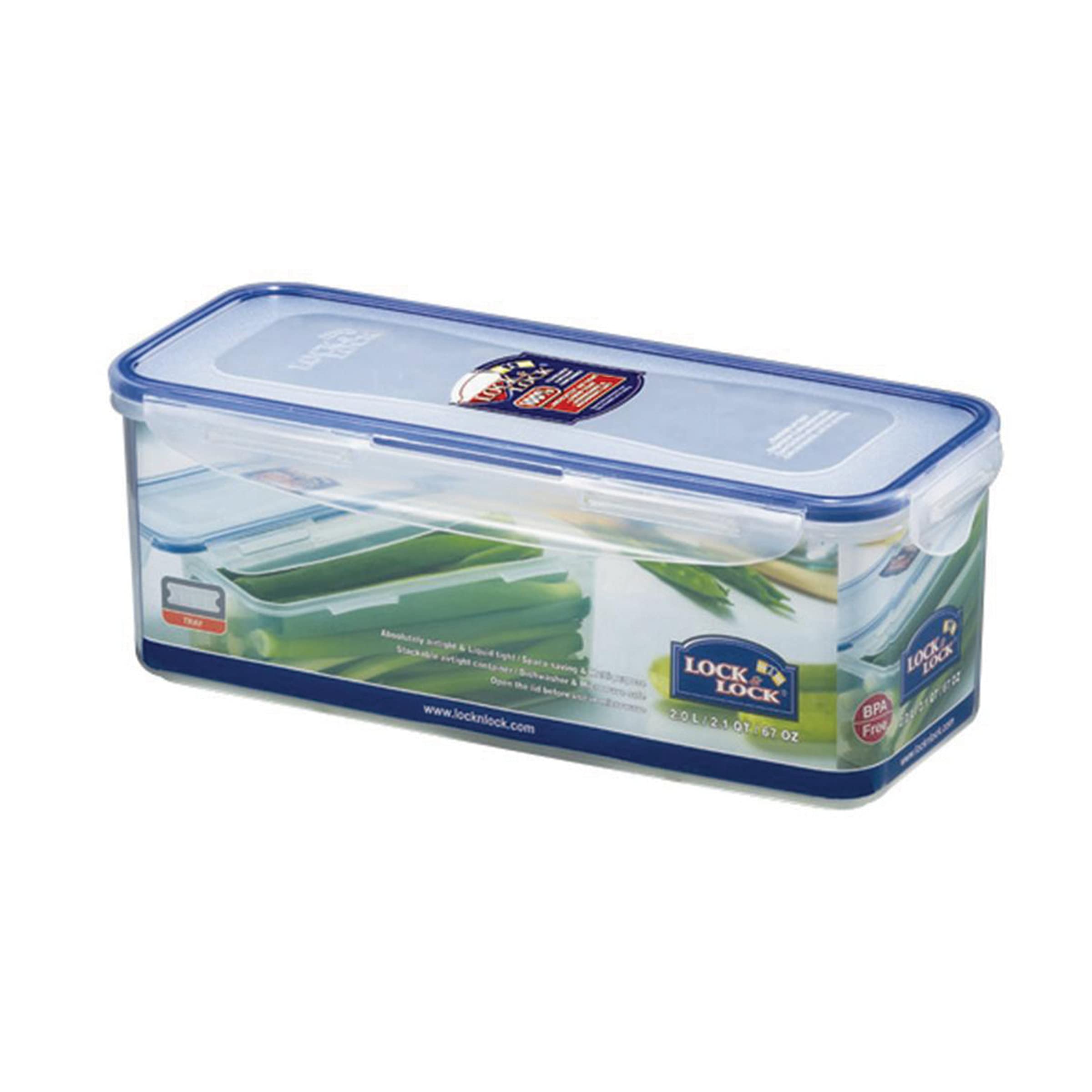 Lock and Lock Stackable Airtight Container Rectangular, 2 L