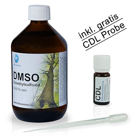 DMSO Dimethylsulfoxid 99,9% höchste Reinheit (Ph. Eur.) - 500 ml - inkl. CDL Probe