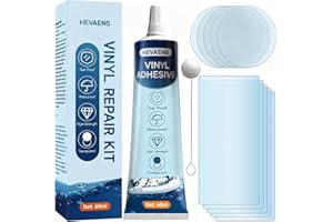 HEVAENS Air Mattress Patch Kit, Heavy Duty Inflatable Repair Kit for Air Mattress, Bounce House, Inflatable Toys, PVC Boat, Tent, Swimming Ring, UV- Resistant Waterproof TPU Pool Repair Glue, Heavy Duty