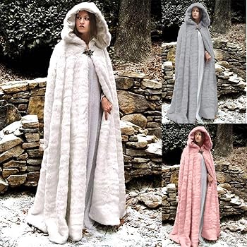 long winter cape with hood