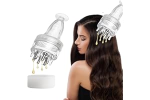 Liahelianx Leak-Proof Scalp Care Applicator with Precision Tip - Ergonomic Hair Oil Dispenser for Sensitive Scalp, Adjustable