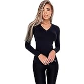 Bona Fide Workout Tops for Women - Short/Long Sleeve Compression Shirt - Breathable Tight Crop Top for Gym, Running, Yoga