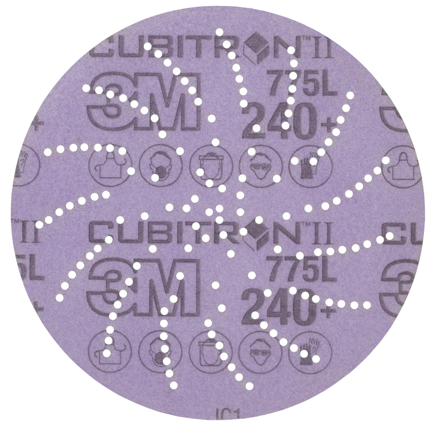 3M Xtract Cubitron II Film Disc 775L, 127 mm, 240+, Clean Sand, 50 Discs per Pack