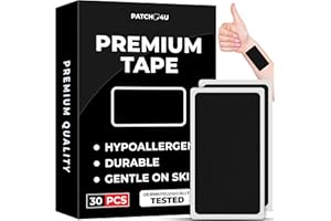 PATCH4U Premium Tape (30 Pack) - Pain Free Removal, Hypoallergenic, Latex Free & Gentle On Skin - Skin Friendly Adhesive Cotton Tape