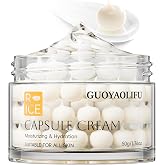 Moisturizer Capsule Face Cream for Glowing Skin,for All Skin Types | Anti-aging &amp; firming daily cream. Hydrates Day Night Facial Cream.Boosts elasticity &amp; reduces fine lines,Non-greasy