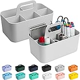 Tiawudi 2 Pack Caddy Organizer with Handle, Portable Plastic Caddy, Storage Organization for Cleaning, Bath, Makeup, Art, Cra