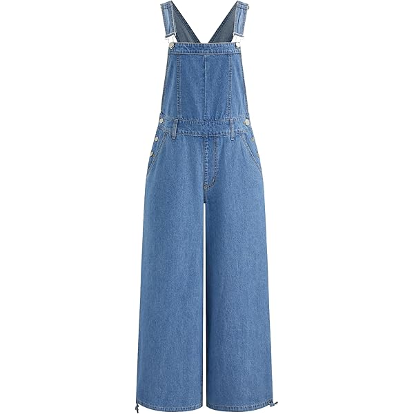 Amazon.com: CIDER Jean Overalls for Women Loose Fit Denim