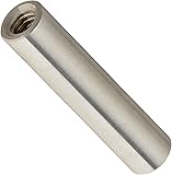 Round Standoff, Stainless Steel, Female, #8-32 Screw Size, 0.25" OD, 1.125" Length, (Pack of 5)