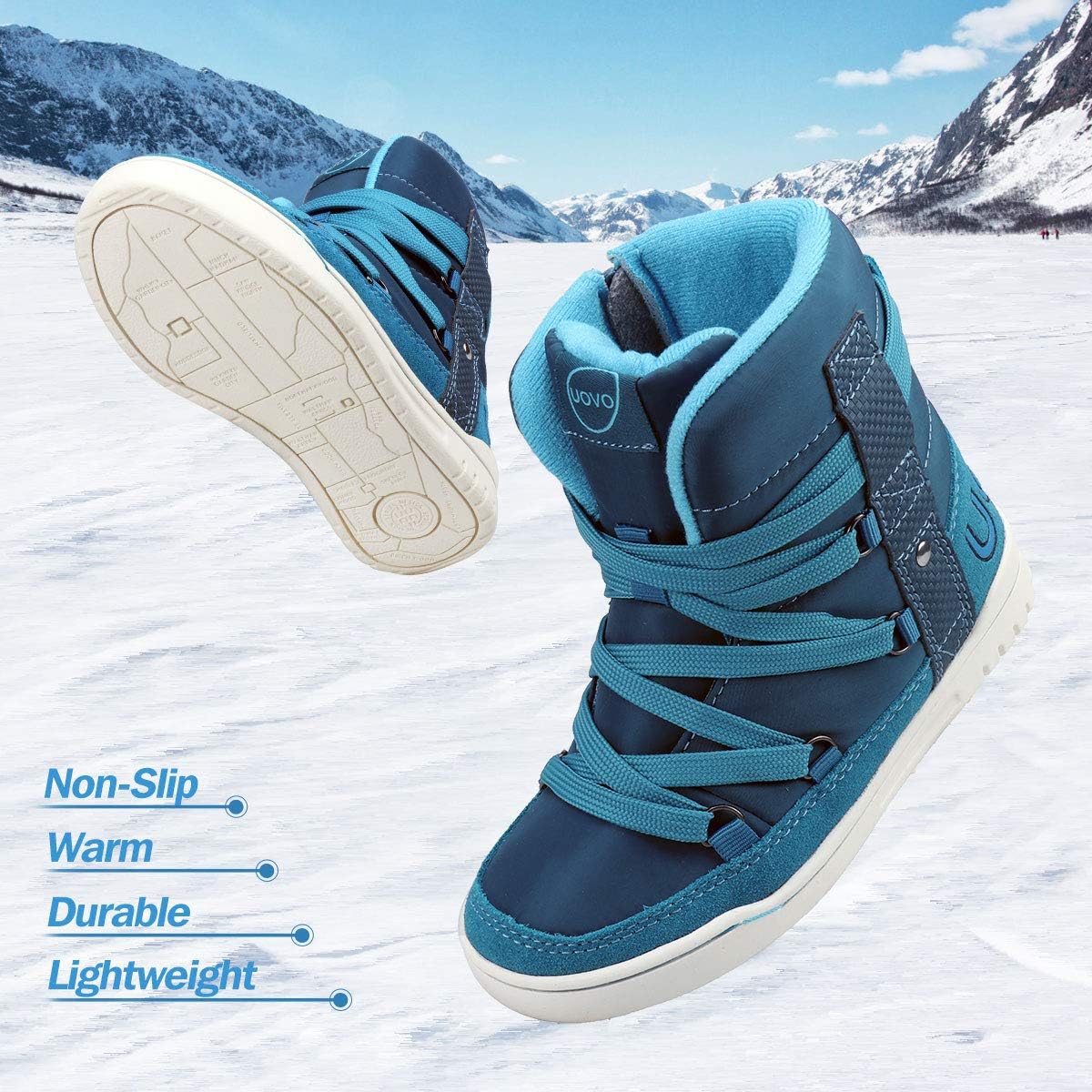  | Boys Snow Boots Boys Winter Boots for Kids Waterproof Winter Snow Boots for Boys Warm Fur Lined Slip Resistant Outdoor (Toddler/Little Boys) | Snow Boots