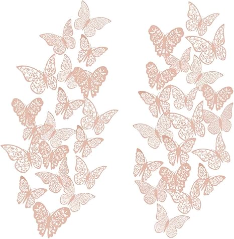 Download Paper Butterfly Cutouts 3d Gold Paper Butterflies Pink Butterfly Die Cuts White Butterflies 3d Gold Butterfly Cutouts Butterfly Wall Art Scrapbooking Papercraft Kromasol Com