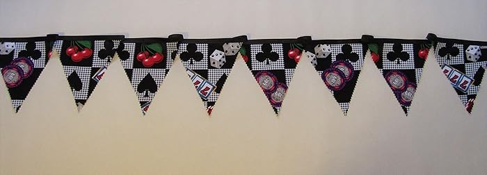 Casino Game Night Bunting Gambling Poker Garland Banner Man