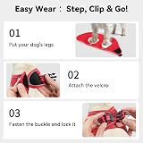 Joytale Step in Dog Harness Soft Mesh Reflective Breathable Vest L Red view 3